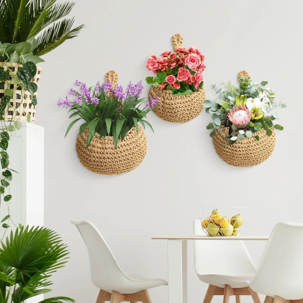 Panier de rangement suspendu pour fleurs